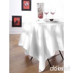 CALITEX Effet Soie  Polyester  Blanc  240x180 cm - B01M8MN4H5